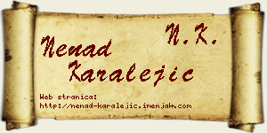 Nenad Karalejić vizit kartica